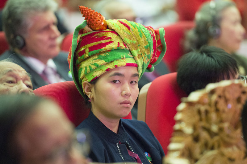 Participant at 21st Century Panglong Peace Conference, Myanmar. UN Photo/Eskinder Debebe