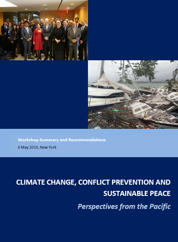 Climate Change, Conflict Prevention And Sustainable Peace. Perspectives ...