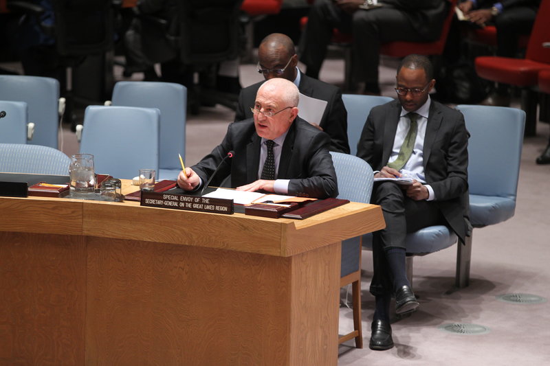 Said Djinnit, Special Envoy of the Secretary-General for the Great Lakes Region of Africa, addresses the Security Council meeting on the situation concerning the Democratic Republic of the Congo.