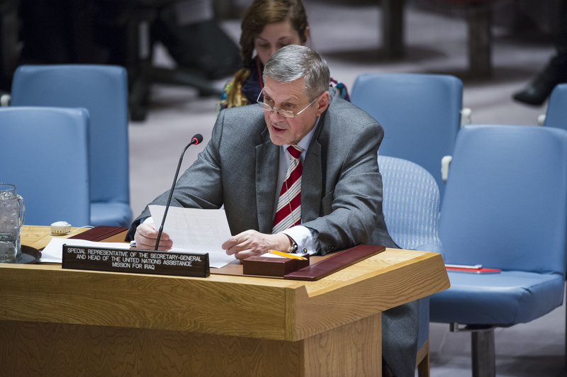 Ján Kubiš, Special Representative the Secretary-General and Head of the UN Assistance Mission for Iraq (UNAMI), briefs the Security Council.