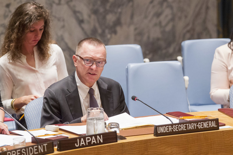 Jeffrey Feltman, Under-Secretary-General for Political Affairs briefs the Security Council on the threat posed by ISIL.