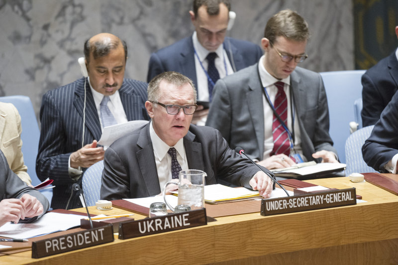Jeffrey Feltman, Under Secretary-General for Political Affairs, briefs the Council. The Security Council met to consider the threat posed by ISIL (Da’esh) to international peace and security and the range of United Nations efforts in support of Member States in countering the threat.