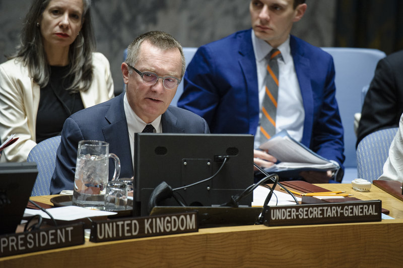 Jeffrey Feltman, Under-Secretary-General for Political Affairs, addresses the Council. The Security Council unanimously adopted resolution 2347 (2017), condemning the unlawful destruction of cultural heritage in the context of armed conflicts, notably by terrorist groups. The resolution also requests Member States to take appropriate steps to prevent and counter the illicit trade and trafficking in cultural property originating from a context of armed conflict, notably from terrorist groups.