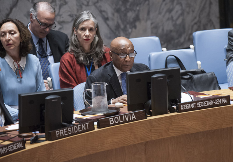 Taye-Brook Zerihoun, Assistant Secretary-General for Political Affairs, briefs the Security Council.