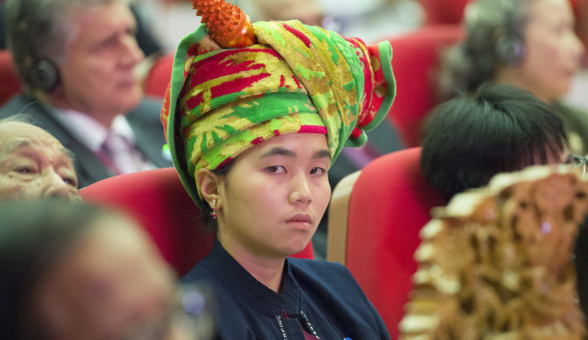 Participant at 21st Century Panglong Peace Conference, Myanmar. UN Photo/Eskinder Debebe