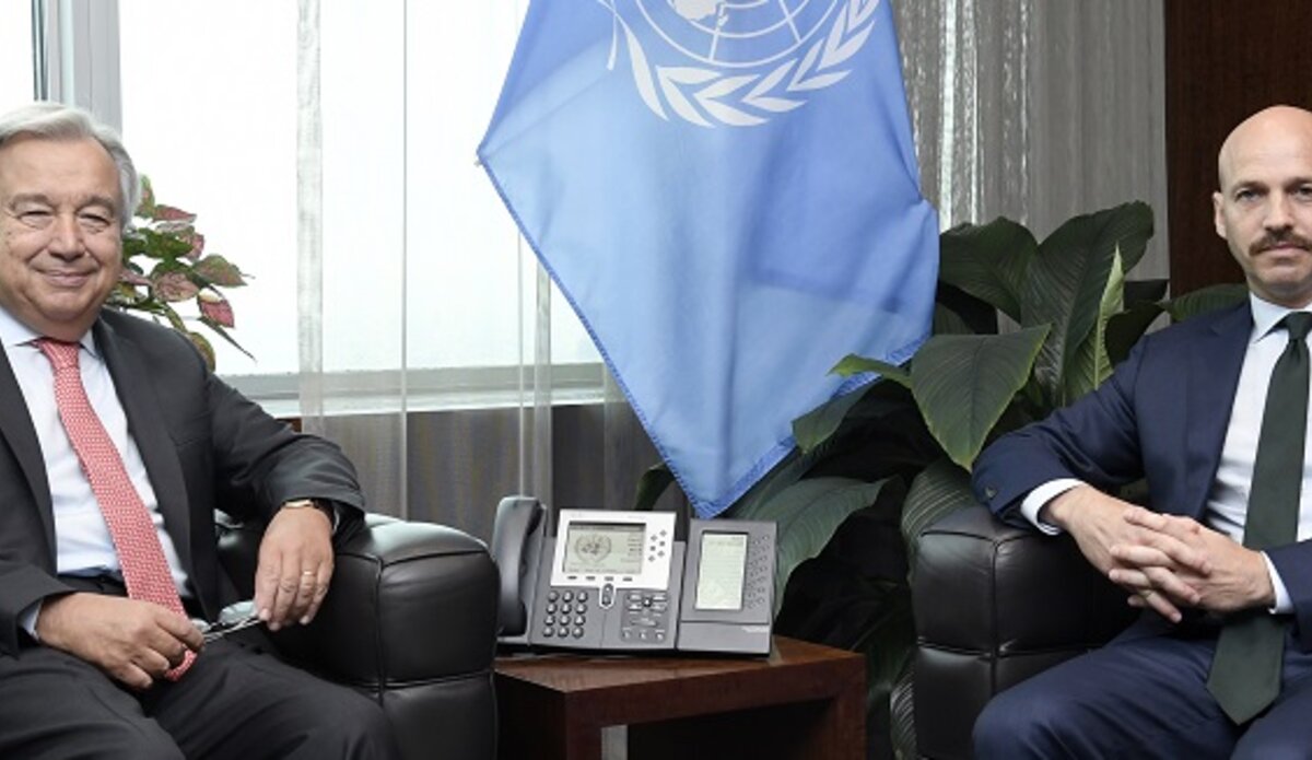 Secretary-General Meets Personal Representative for Guyana,Venezuela Border. UN Photo/Evan Schneider