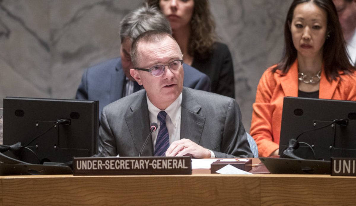 Jeffrey Feltman, Under-Secretary-General for Political Affairs, briefs the Security Council on the situation in Burundi.