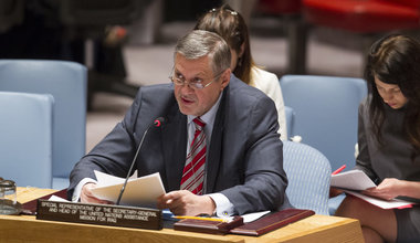 Ján Kubiš, Special Representative the Secretary-General and Head of the UN Assistance Mission for Iraq (UNAMI), addresses the Security Council meeting on the situation concerning that country.