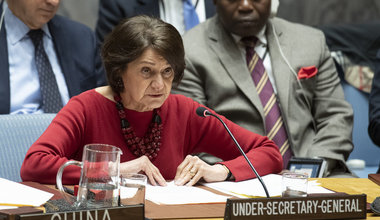 The Security Council met today to discuss letters addressed to the President of the Security Council, dated 28 February 2014 and 13 April 2014, from the Permanent Representatives of Ukraine and the Russian Federation to the United Nations, respectively.  Rosemary A. DiCarlo, Under-Secretary-General for Political Affairs, addresses the meeting.